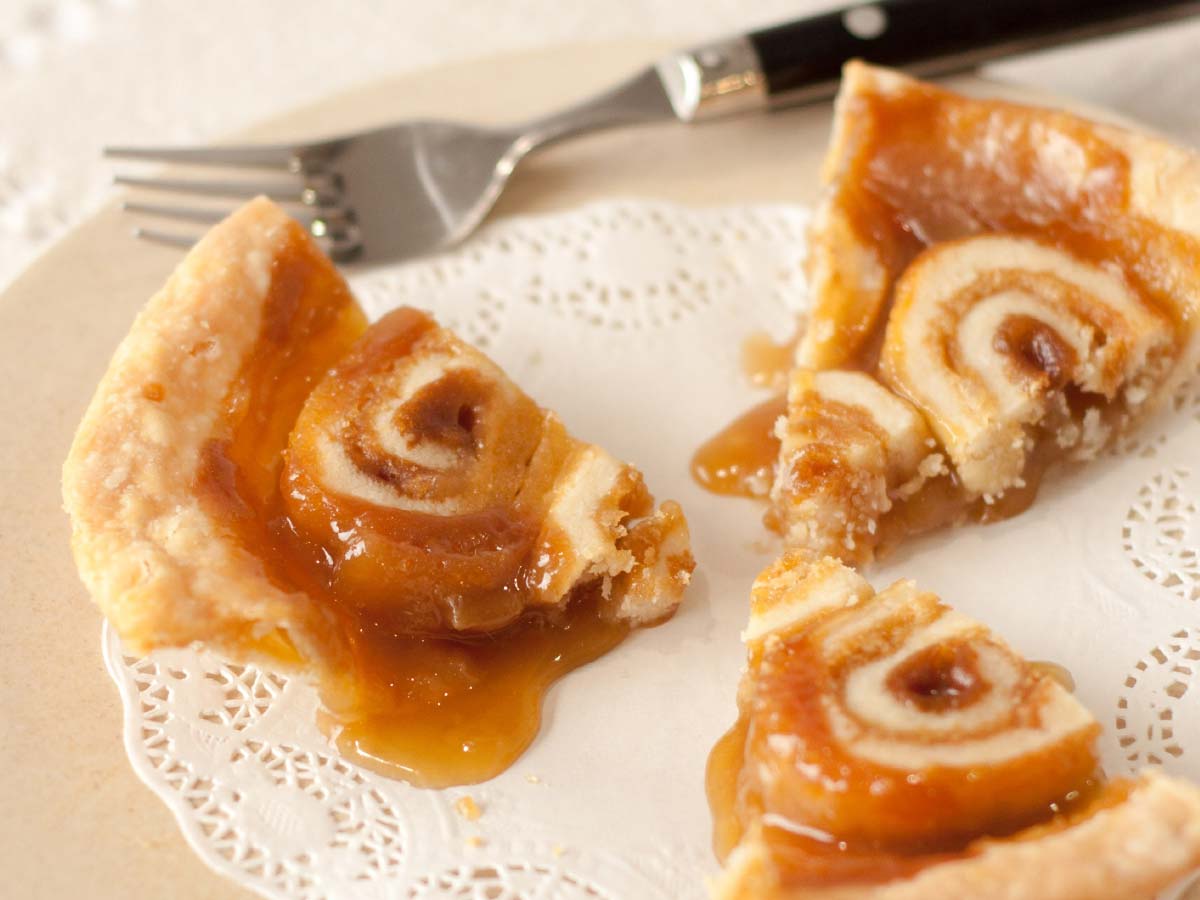 Tarte tourbillons au sucre à la crème
