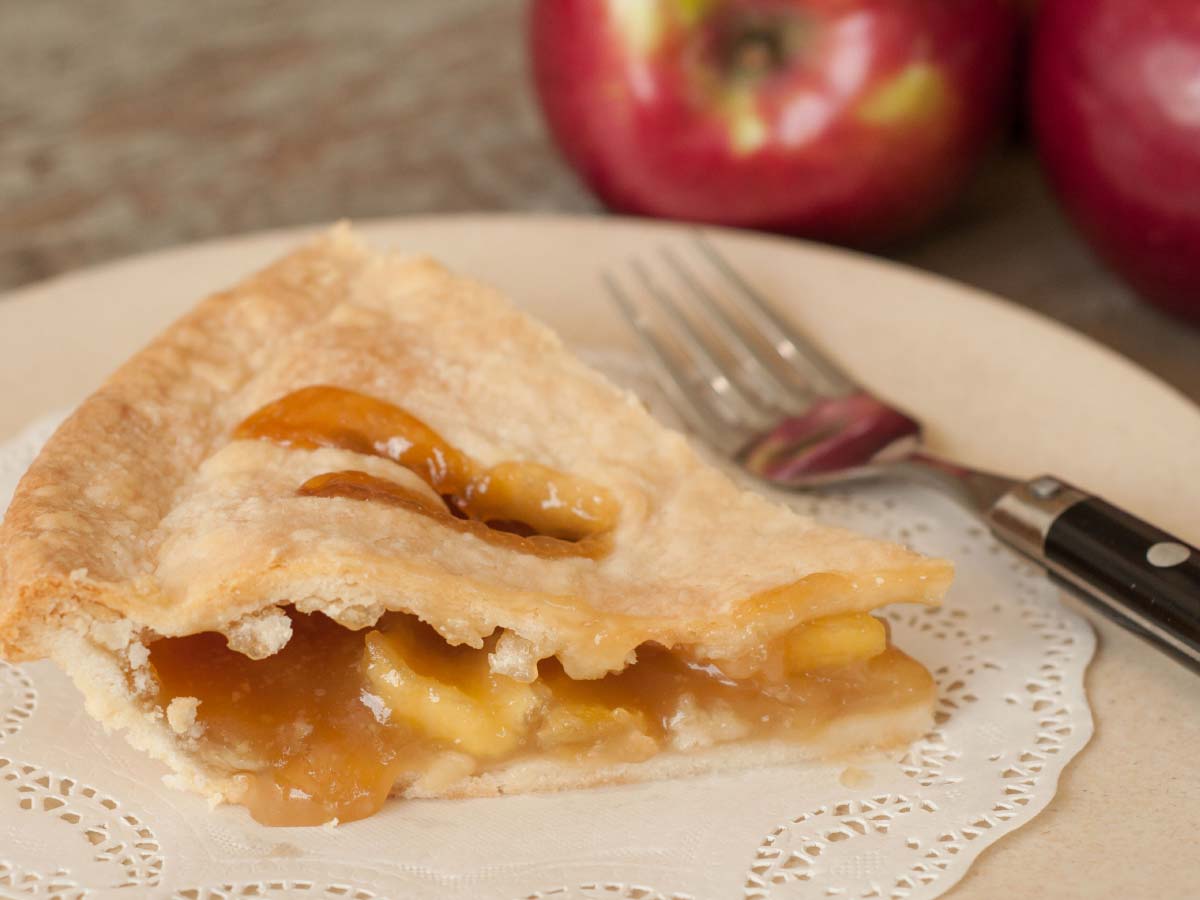 Tarte aux pommes et sucre à la crème