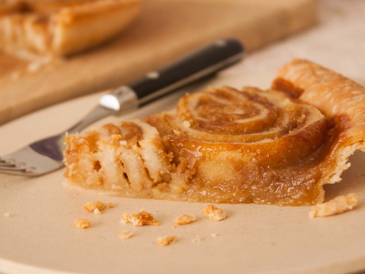 Tarte tourbillons au sucre à la crème